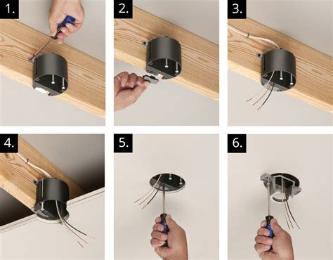 mounting fan junction box is recessed|ceiling fan recessed housing.